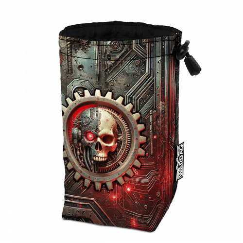Bolsa para dados BIGTOP "ESCUDO DE ARMAS" – MECHANICUS (40K)