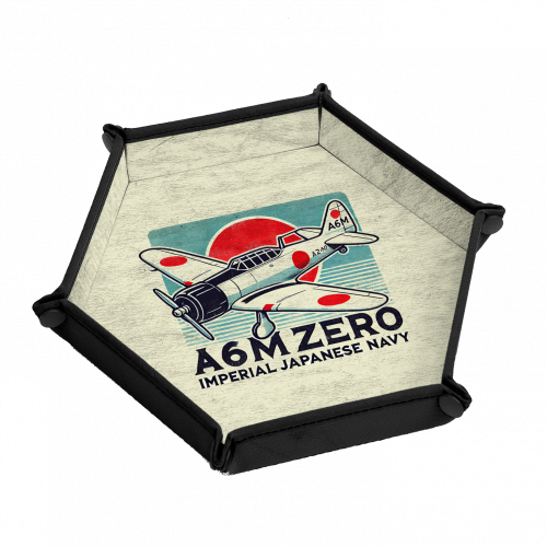 JAPONESES - A6M ZERO - Bandeja tiradados (pentagonal, hexagonal)
