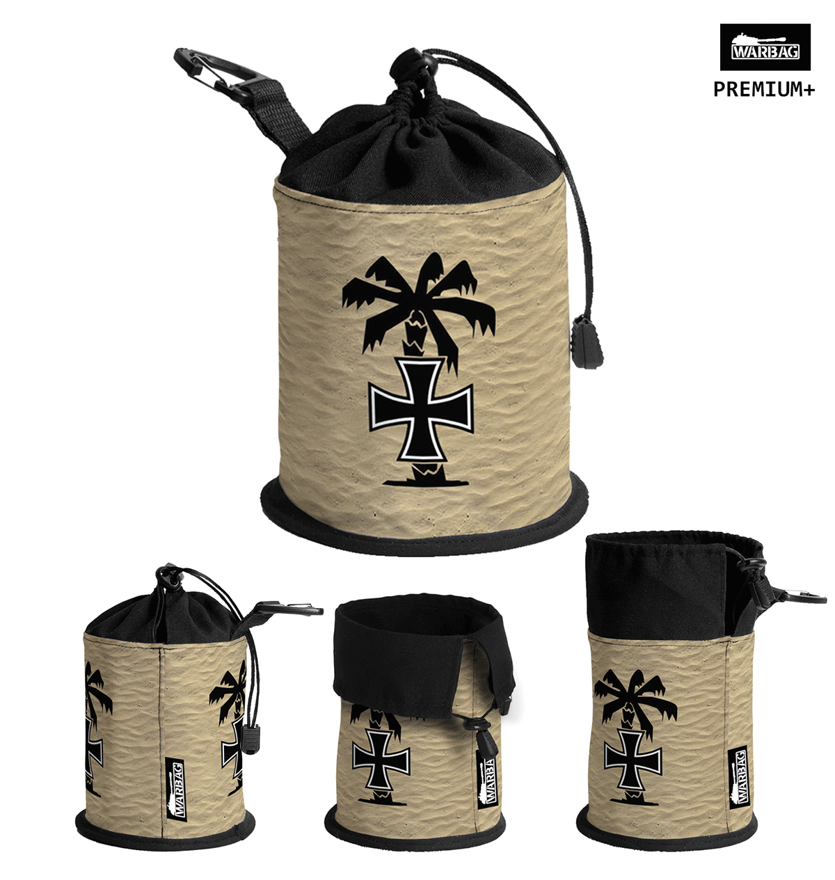 Bolsa para dados PREMIUM "Afrika Korps – Cruz de Hierro" – ALEMANES (WWII)