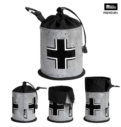 Bolsa para dados PREMIUM "Balkenkreuz – Gris" – ALEMANES (WWII)