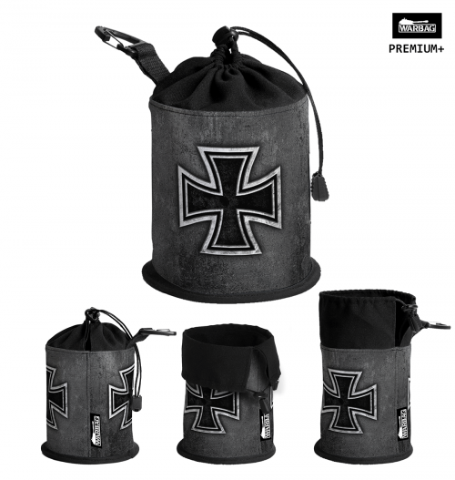 Bolsa para dados PREMIUM "Cruz de Hierro – Gris" – ALEMANES (WWII)