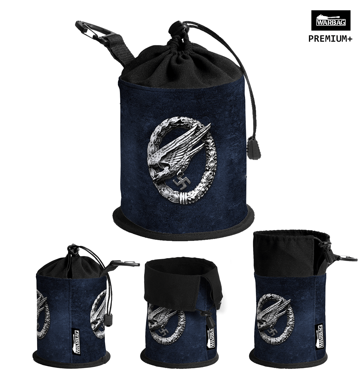 Bolsa para dados PREMIUM "Fallschirmjager – Azul" – ALEMANES (WWII)