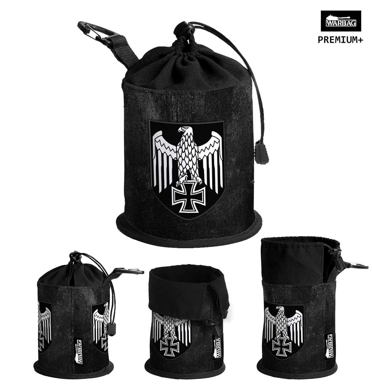 Bolsa para dados PREMIUM "Reichsadler – Negro" – ALEMANES (WWII)