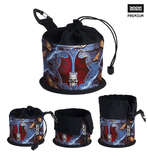 Bolsa para dados PREMIUM "Insignia – Metal" – AMOS DE LA NOCHE (40K)