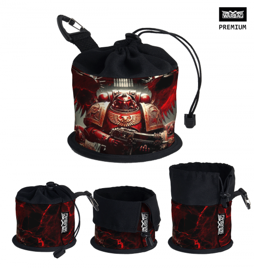 Bolsa para dados PREMIUM "Personaje" – ANGELES SANGRIENTOS (40K)