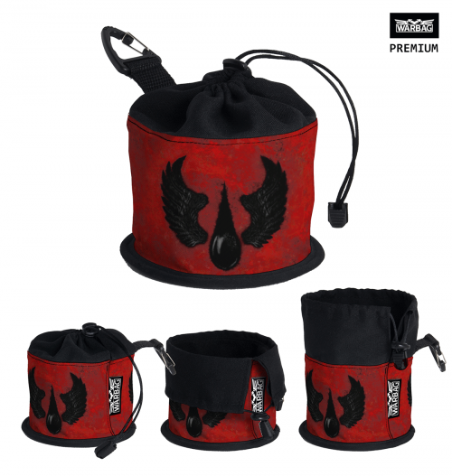 Bolsa para dados PREMIUM "Insignia" – ANGELES SANGRIENTOS (40K)