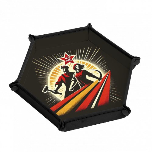 SOVIÉTICOS - CAMARADAS - Bandeja tiradados (pentagonal, hexagonal)