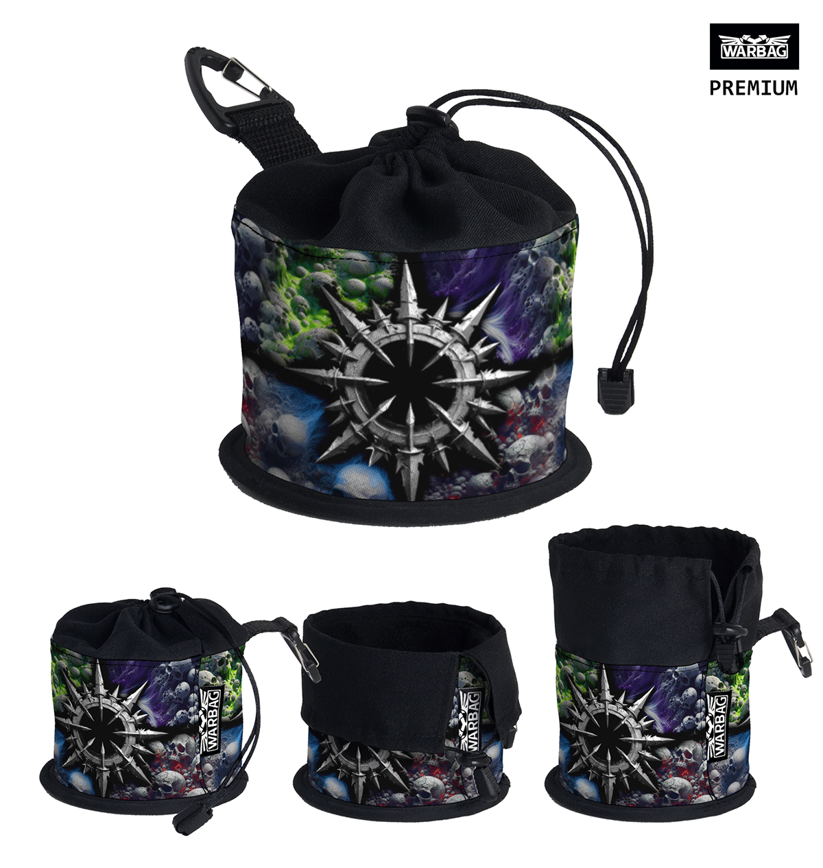 Bolsa para dados PREMIUM "Dioses" – CAOS (40K)