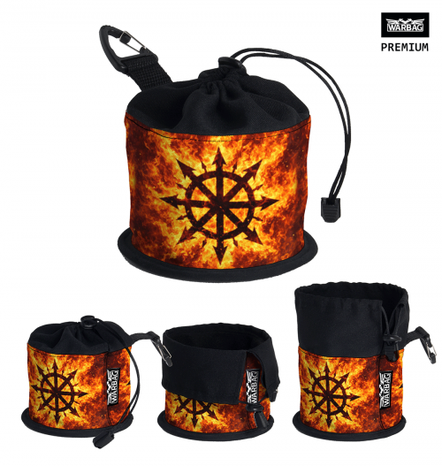 Bolsa para dados PREMIUM "Fuego" – CAOS (40K)