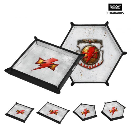 Bandeja Tiradados "CICATRICES BLANCAS – Escudo" – MARINES ESPACIALES (40K)