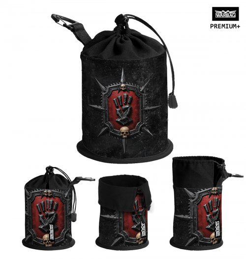 Bolsa para dados PREMIUM "Escudo de Armas" – CORSARIO ROJO (40K)