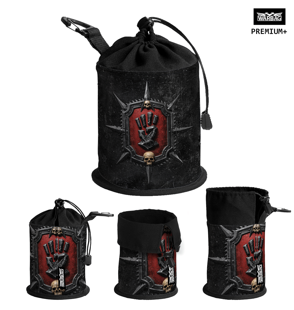 Bolsa para dados PREMIUM "Escudo de Armas" – CORSARIO ROJO (40K)