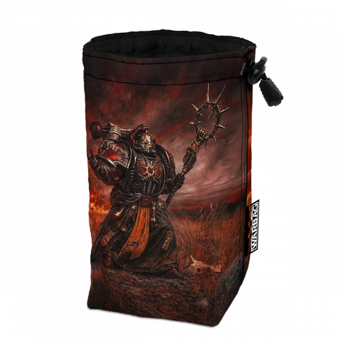 Bolsa para dados BIGTOP "Patrulla del Caos" – CORSARIO ROJO (40K)