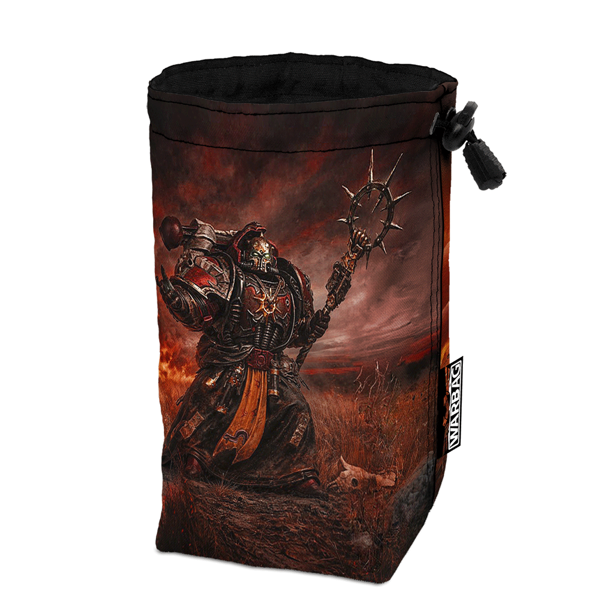Bolsa para dados BIGTOP "Patrulla del Caos" – CORSARIO ROJO (40K)