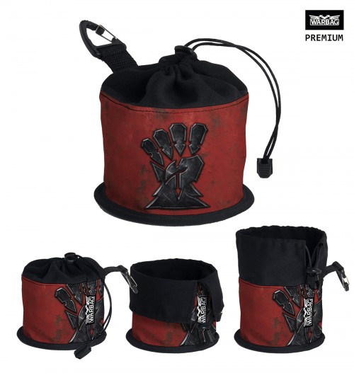 Bolsa para dados PREMIUM "Insignia" – CORSARIO ROJO (40K)