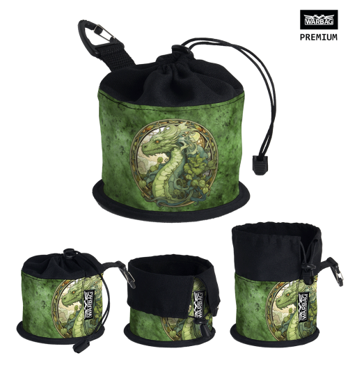 Bolsa para dados PREMIUM "Verde" – DRAGÓN (TM)