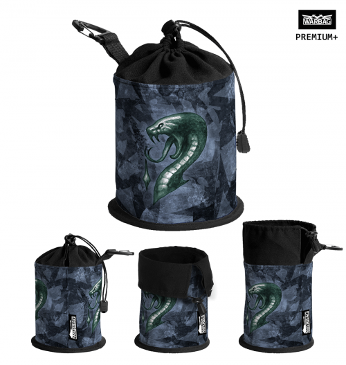 Bolsa para dados PREMIUM "Lenguas Venenosas" – DRUKHARI (40K)