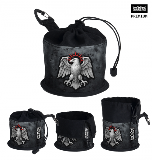 Bolsa para dados PREMIUM "Cuervo Blanco" – GUARDIA DEL CUERVO (40K)