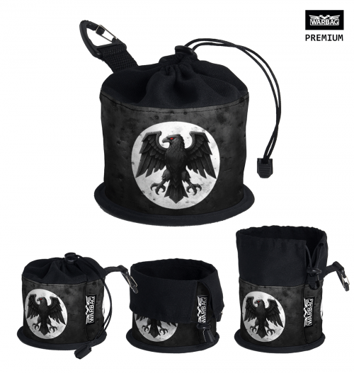Bolsa para dados PREMIUM "Cuervo Negro" – GUARDIA DEL CUERVO (40K)