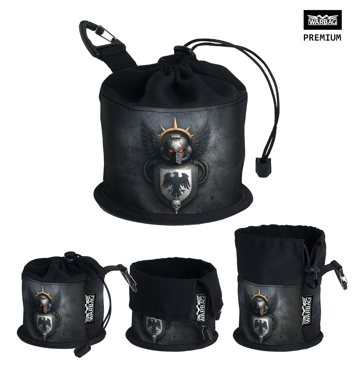 Bolsa para dados PREMIUM "Escudo de Armas" – GUARDIA DEL CUERVO (40K)