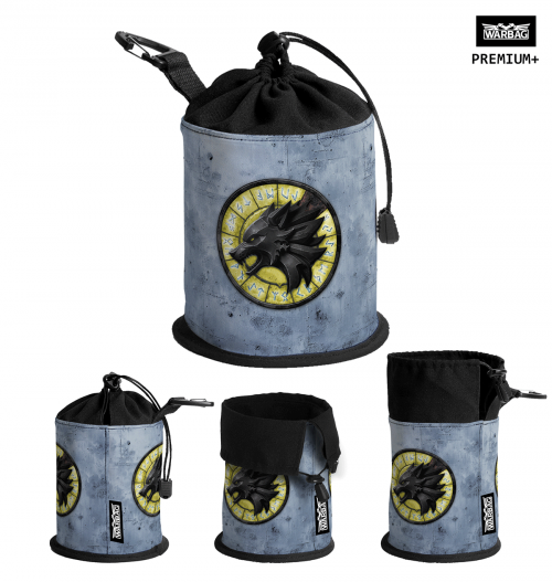 Bolsa para dados PREMIUM "Insignia" – LOBOS ESPACIALES (40K)