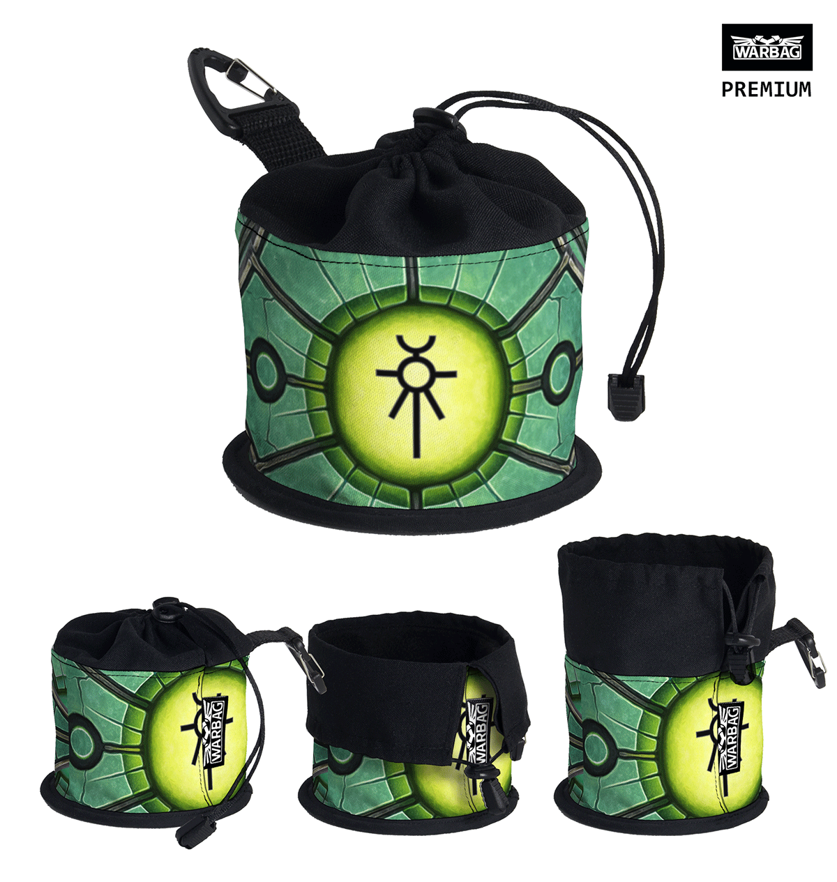 Bolsa para dados PREMIUM "Dinastías inmortales" – NECRONES (40K)