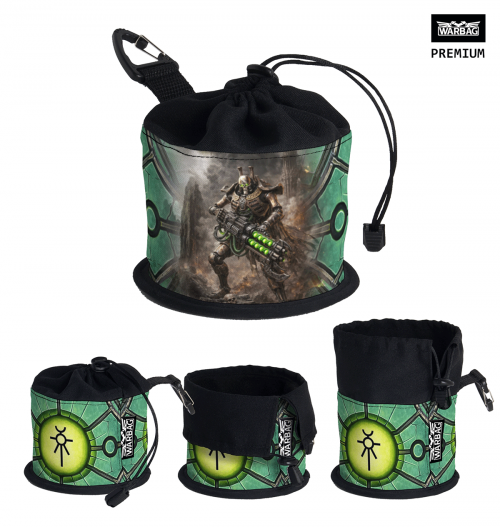 Bolsa para dados PREMIUM "Legiones de metal viviente" – NECRONES (40K)