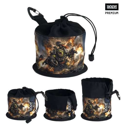 Bolsa para dados PREMIUM "Waaagh" – ORKOS (40K)