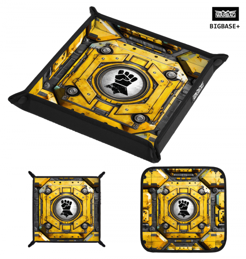 Bandeja Tiradados "AMARILLO FORTIFICADO" – PUÑOS IMPERIALES (40K)