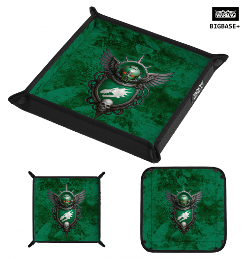 Bandeja Tiradados "Escudo de Armas – VERDE" – SALAMANDRAS (40K)