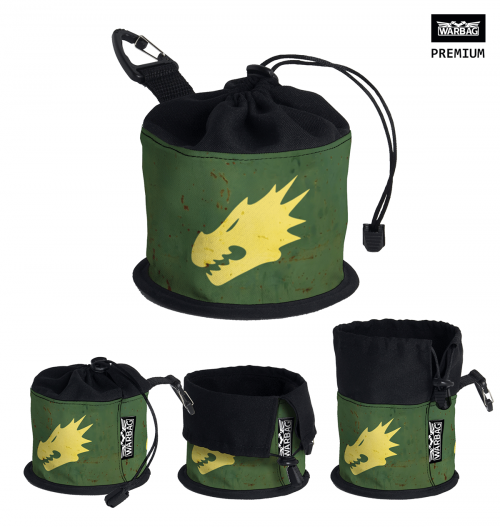 Bolsa para dados PREMIUM "Insignia" – SALAMANDRAS (40K)