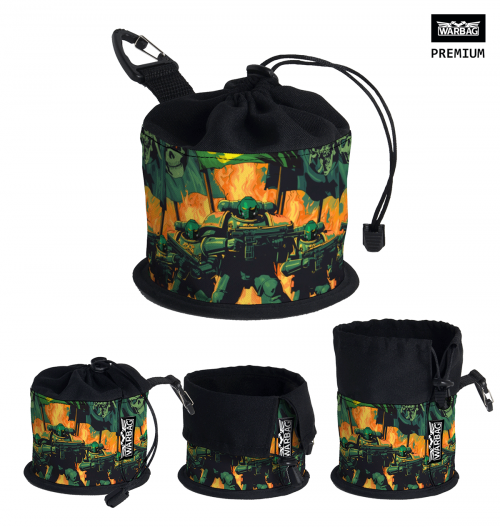 Bolsa para dados PREMIUM "Marines Espaciales" – SALAMANDRAS (40K)