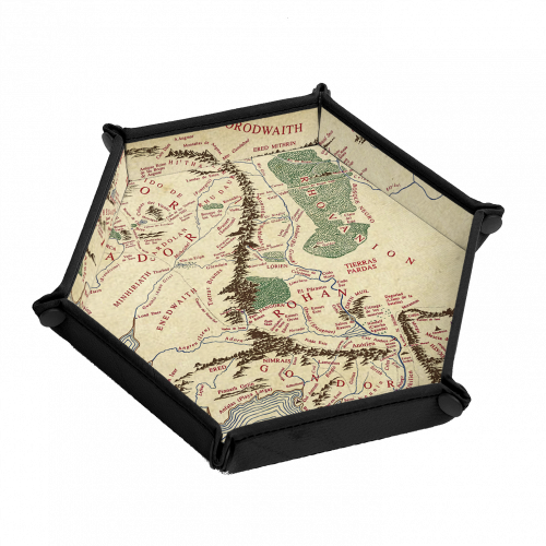 TIERRA MEDIA - El Señor de los Anillos - Bandeja tiradados (pentagonal, hexagonal)
